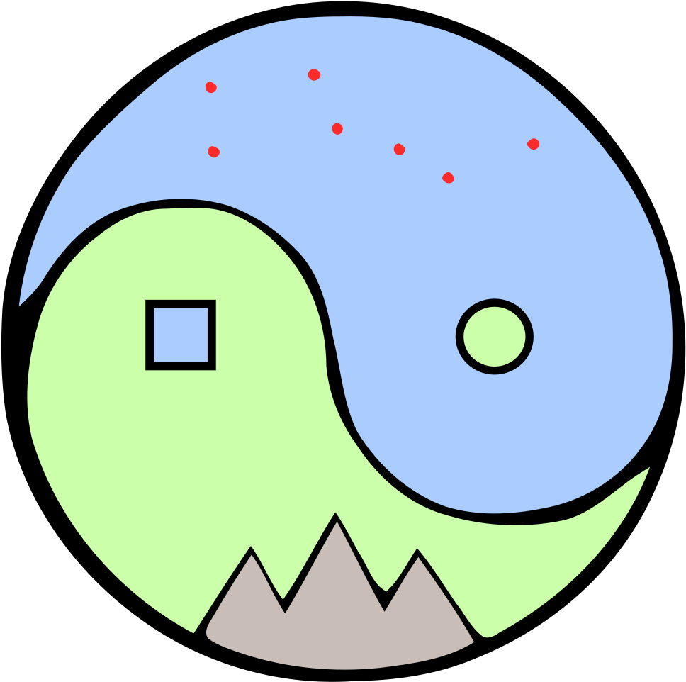 File Yinyang Heaven Squared Earth Circumpolar Seven - Jpeg Clipart (604x599), Png Download