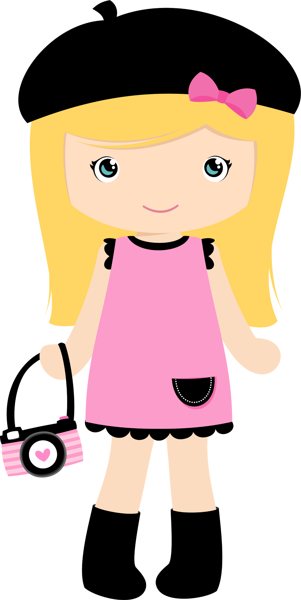 Meninas * Bonecas Cottage Crafts, Paris Birthday, Paris - Clip Art Doll - Png Download (1028x2048), Png Download