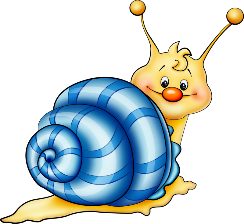 Cigalette - Dibujo De Un Caracol A Color Clipart (600x551), Png Download