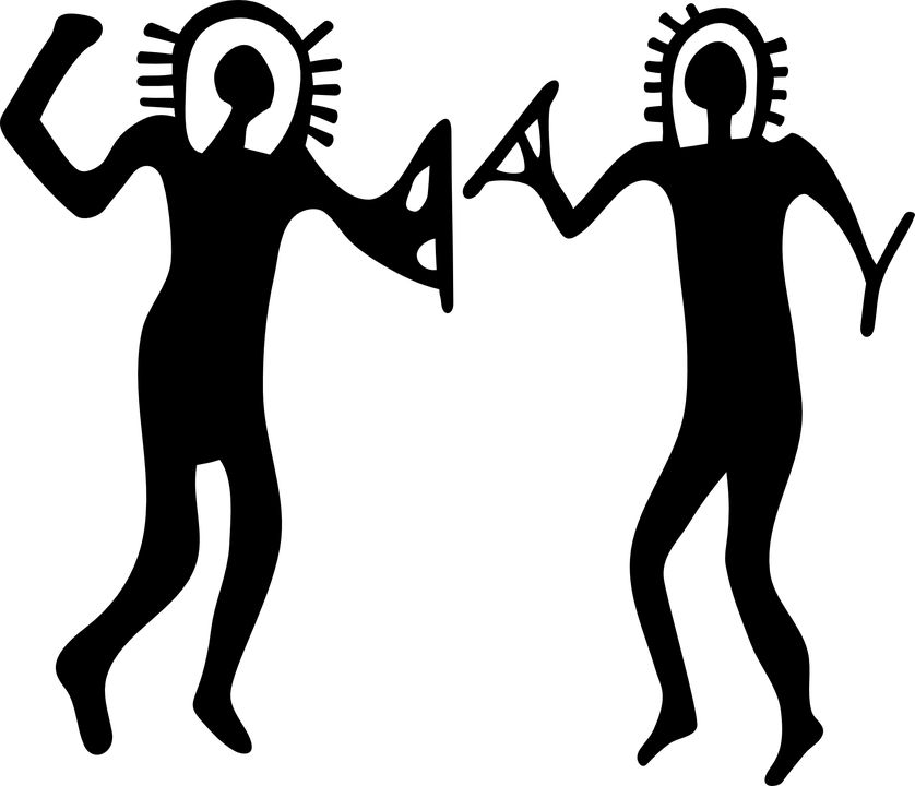 Camo Clip Art Download - Cave Painting Clip Art - Png Download (800x686), Png Download