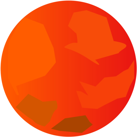 Mars Surface Color Planet Red Mars Mercury - Circle Clipart (530x750), Png Download
