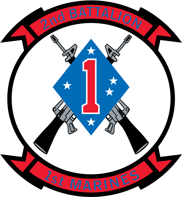 2nd Battalion 1st Marines - 2nd Battalion 1st Marines Patch Clipart (800x800), Png Download