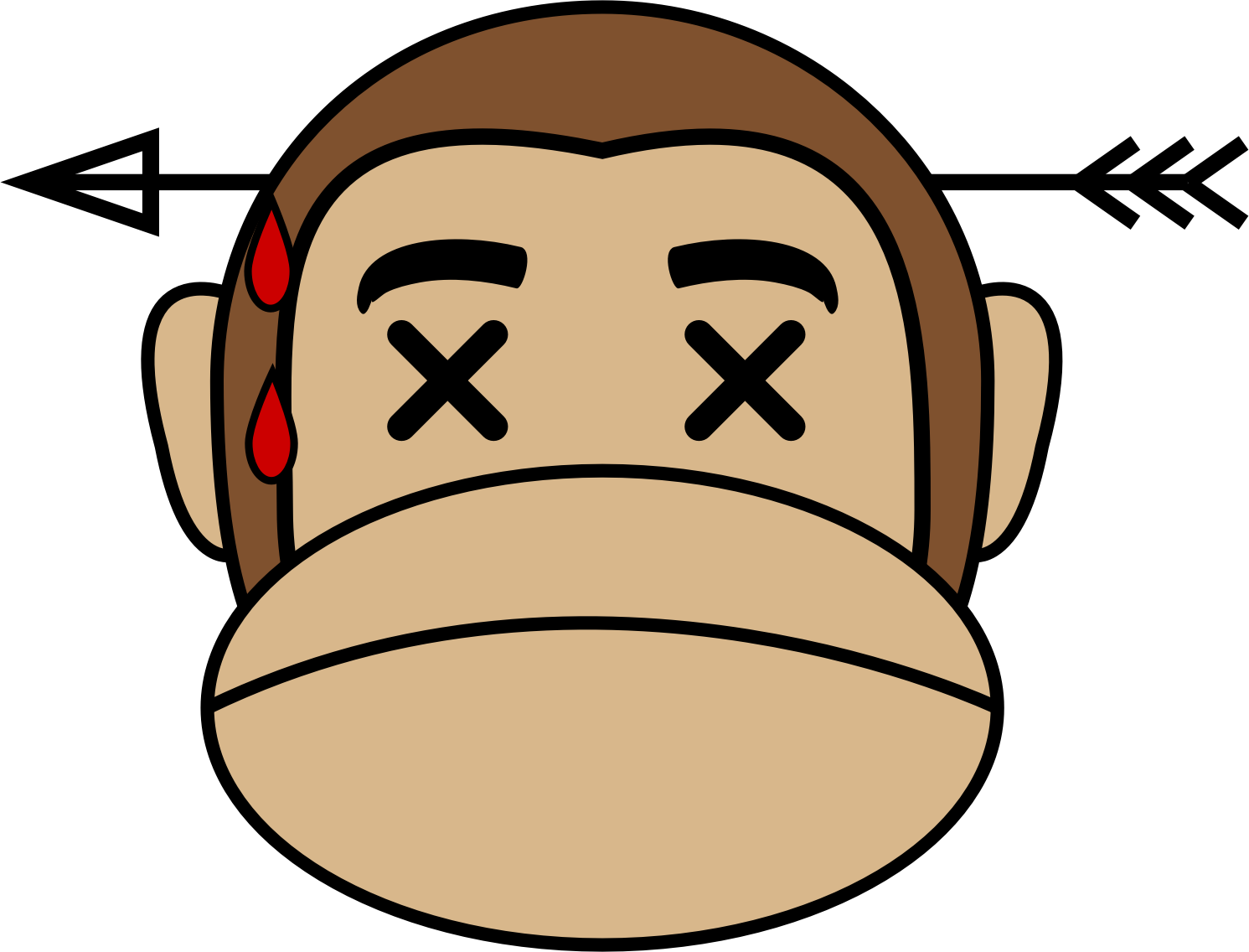 Monkey - Monkey In Love Clipart (1491x1136), Png Download