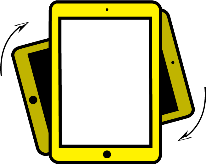 360° Rotation Rotate Device Between Landscape And Portrait Clipart (750x750), Png Download