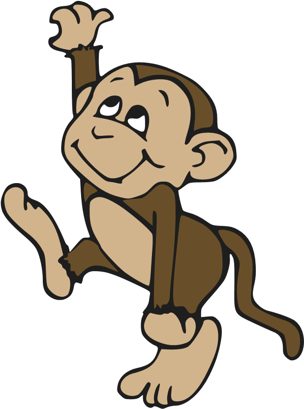Cute Monkey Cartoons Pictures Cartoon Tattoo - Cute Monkey Embroidery Design Clipart (640x852), Png Download
