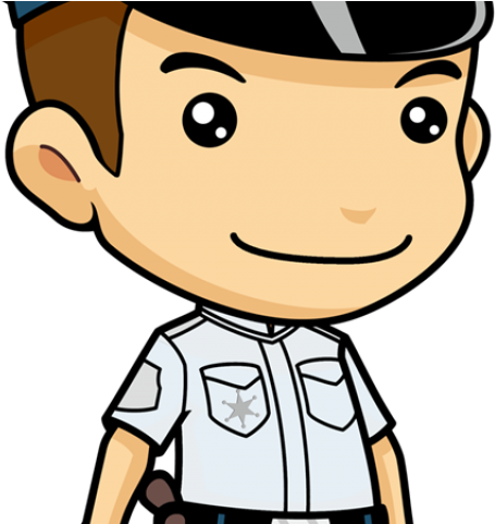 Police Clipart Cute - Police Man For Coloring - Png Download (640x480), Png Download