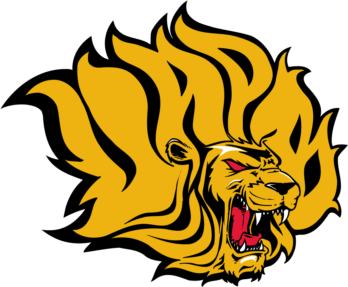 Arkansas Pine Bluff Golden Lions And Lady - Arkansas Pine Bluff Logo Clipart (1200x993), Png Download
