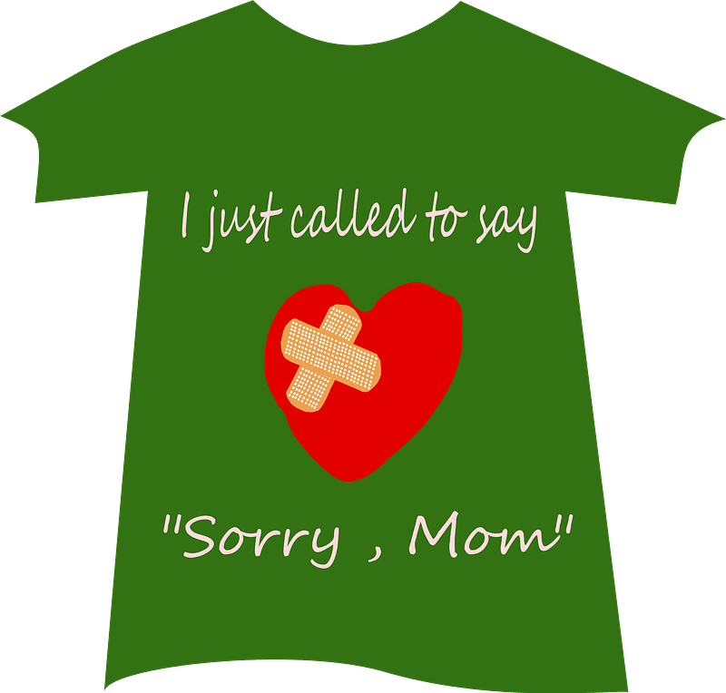 T-shirt Polo Shirt Bow Tie Sleeve - Custom Thank You Mom Pillow Case Clipart (688x750), Png Download