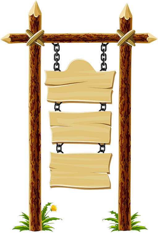 Plaque Clipart Placard - Wood Signage Clip Art - Png Download (546x800), Png Download