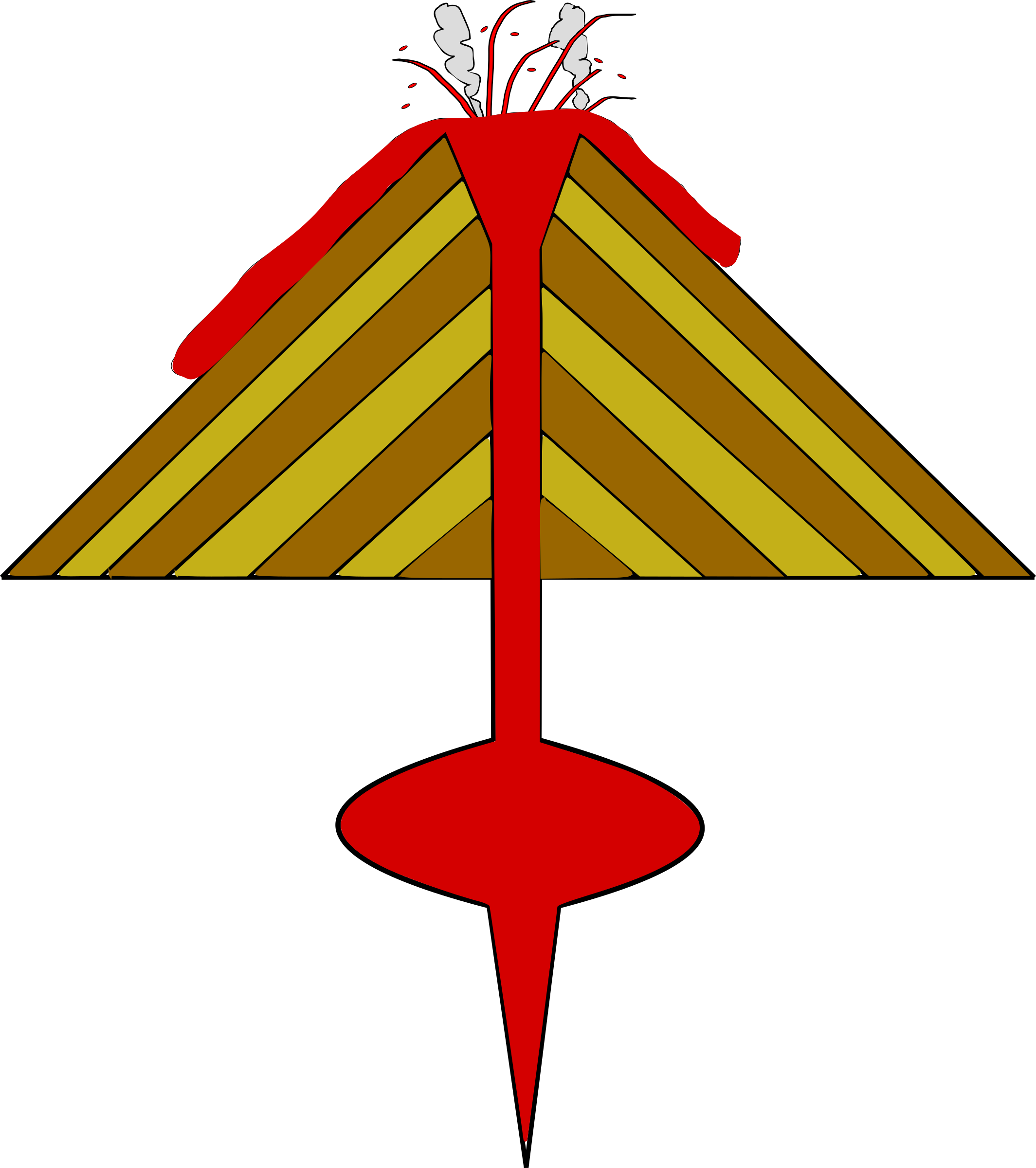 Volcano Clip Art Download - Volcano - Png Download (708x800), Png Download