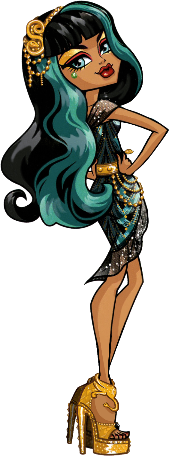 Fashion Clipart Fashion Merchandising - Monster High Cleo Art - Png Download (674x1600), Png Download