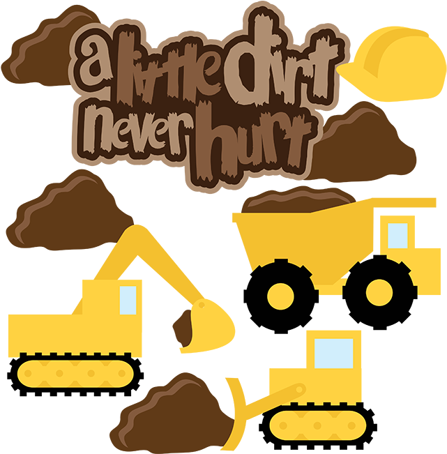 Clipart Royalty Free Stock A Little Dirt Never - Dump Truck With Dirt Clipart - Png Download (648x652), Png Download
