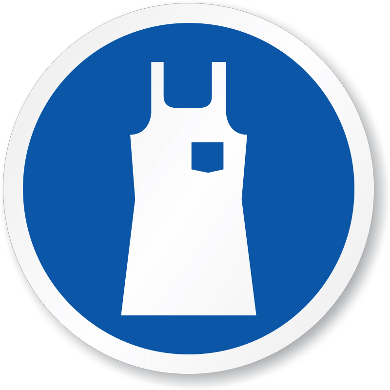 Safety Apron Clipart Black Apron Sign Png Download Full Size