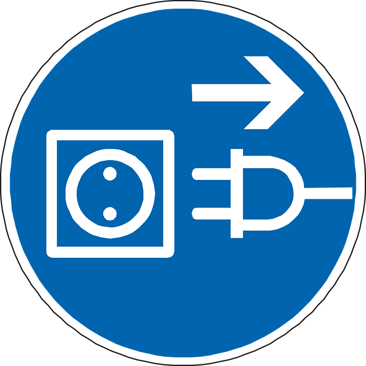 Plug Clipart Current Electricity - Desenchufar Png Transparent Png (720x720), Png Download