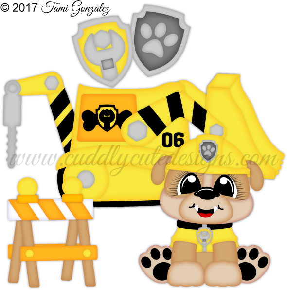 Bulldozer Puppy Pal - Dog Clipart (600x600), Png Download