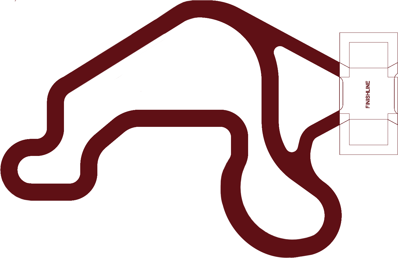 Track - Tidal Turns Clipart (2554x985), Png Download