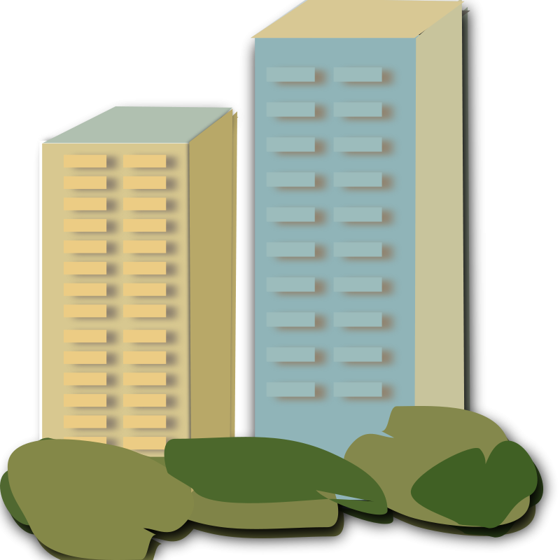 Buildings Clip Art Download - Block Of Flats Clipart - Png Download (800x800), Png Download