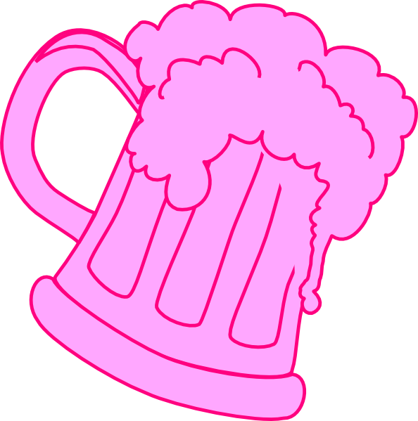 Bier Pink Clipart (594x599), Png Download