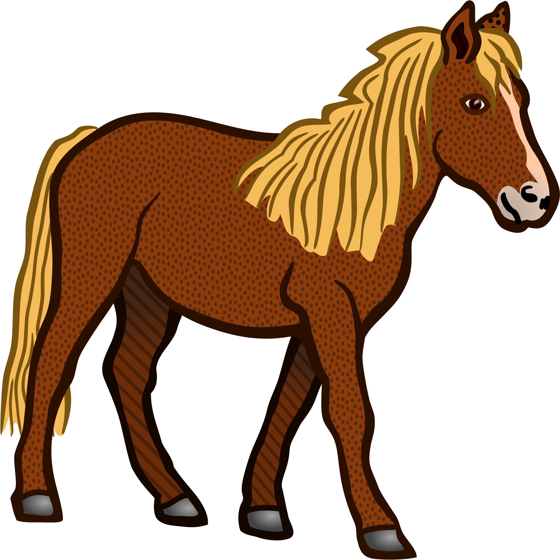 Horse Clipart - Png Download (2402x2400), Png Download