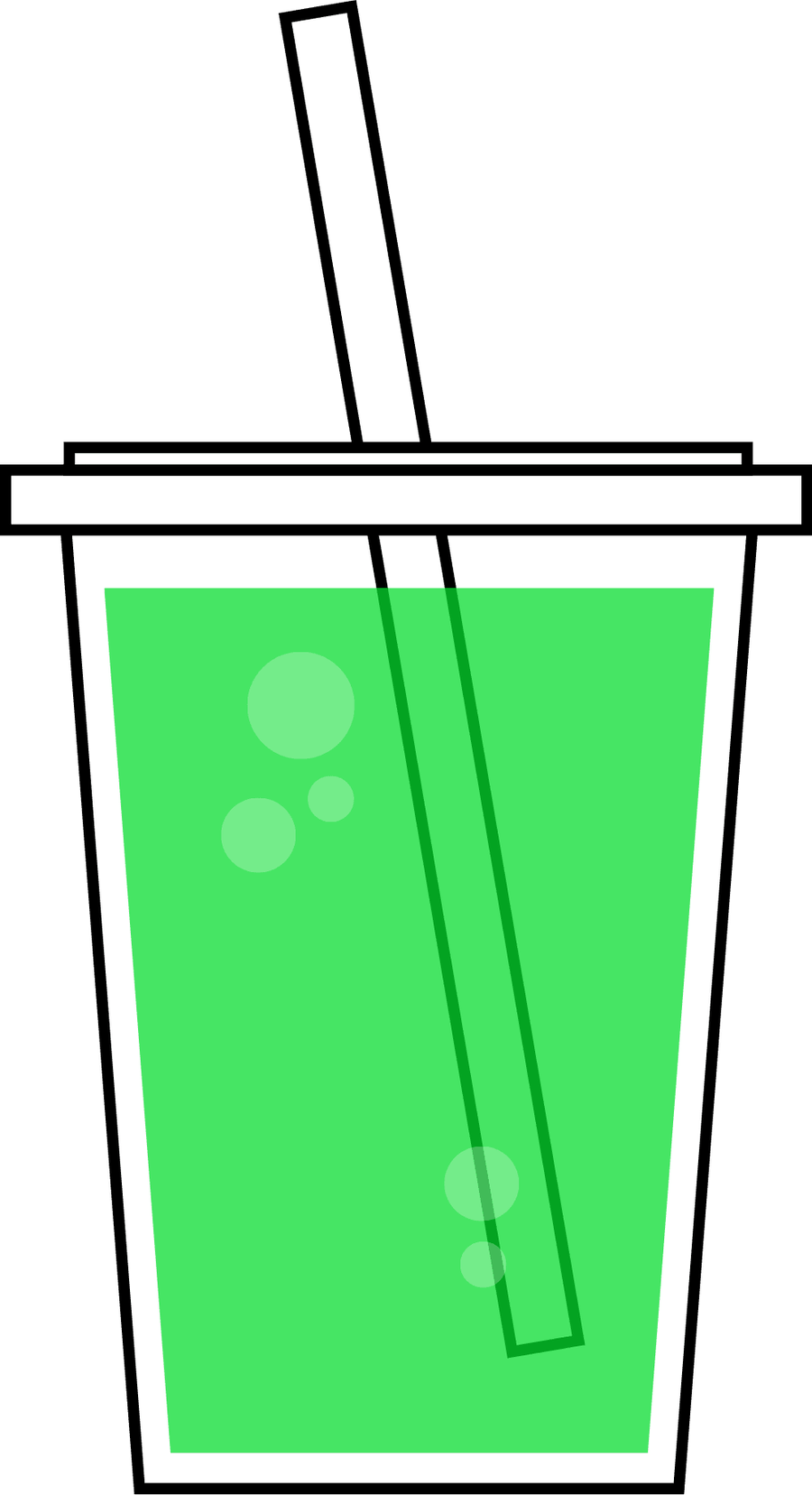Slushie Clipart - Cup Of Green Juice Clipart - Png Download (900x1656), Png Download