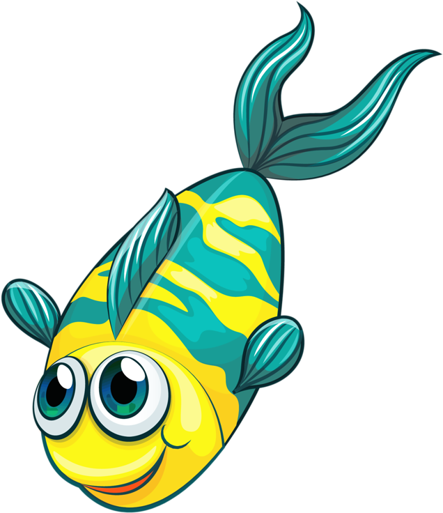Яндекс - Фотки - Peces Animados En Fondo Blanco Clipart (797x800), Png Download