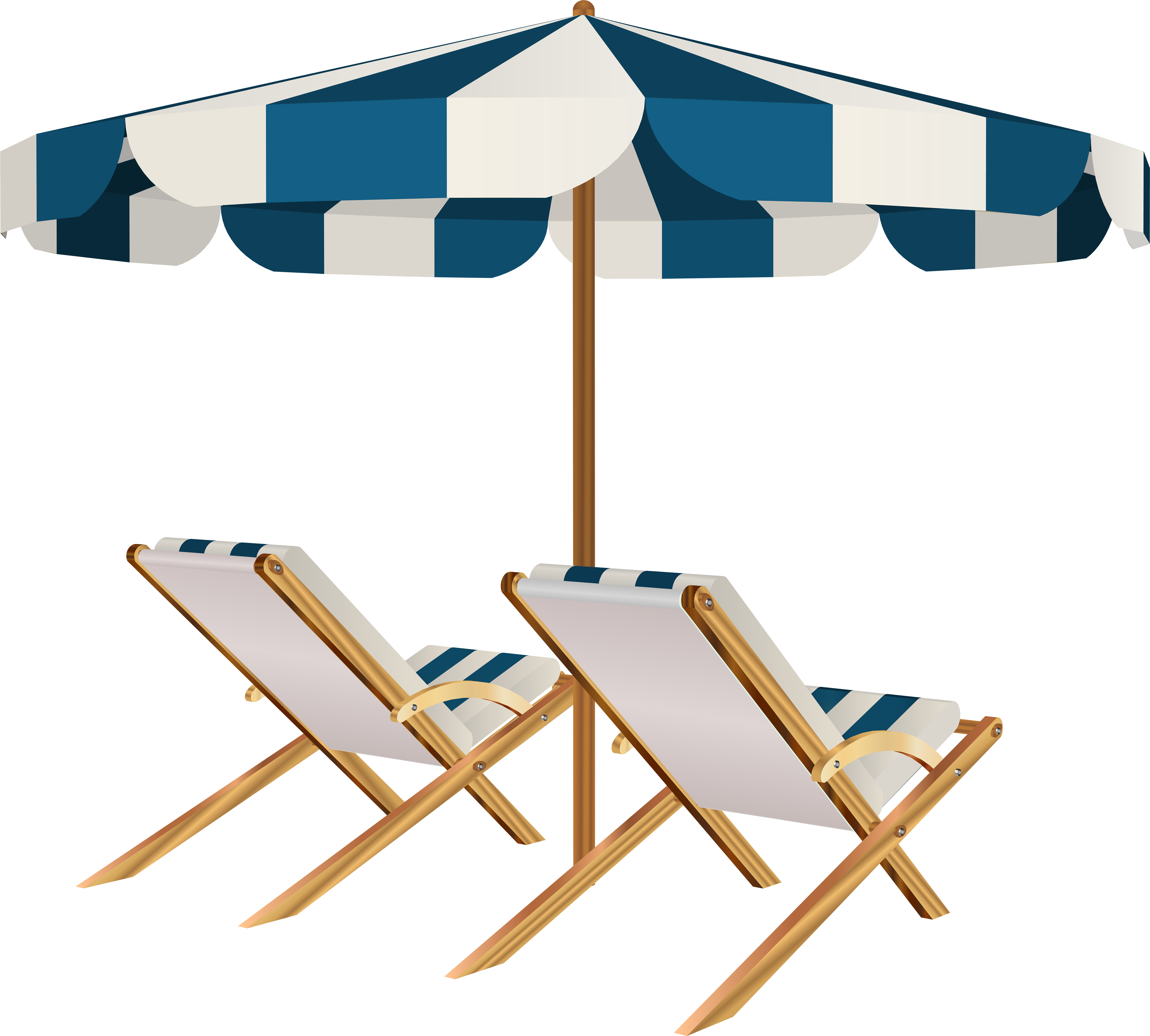 Beach Chair Clipart - Png Download (8000x7206), Png Download