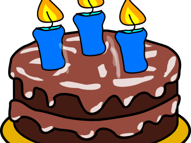 Birthday Cake Clipart Candle - Happy Birthday Cake Art - Png Download (640x480), Png Download