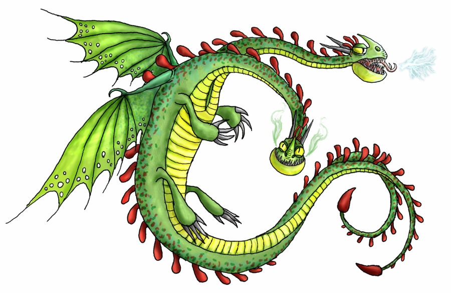 Zipple Back Dragon Clipart Dragon Drawing Clip Art - Illustration - Png Download (900x584), Png Download