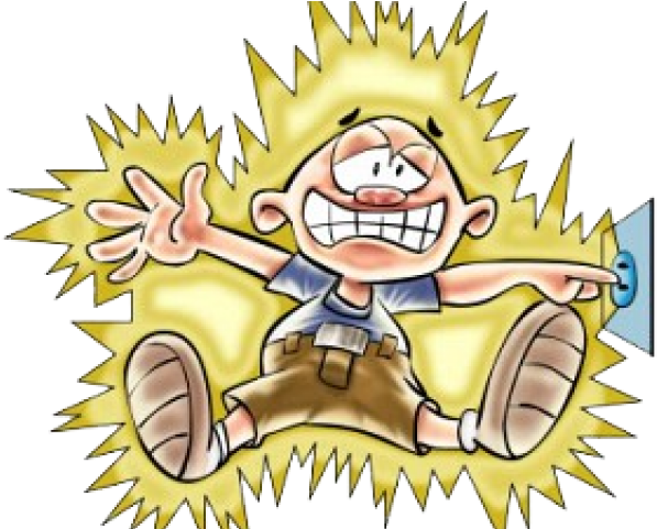 Cartoon Dangers Of Electricity Clipart (640x480), Png Download