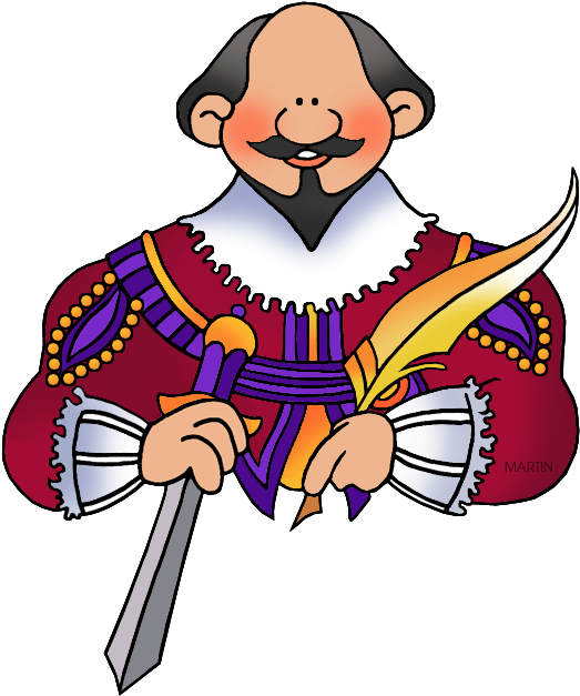 William Shakespeare - William Shakespeare Clipart - Png Download (549x648), Png Download