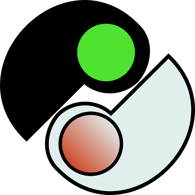 Free Vector One And Two Yin Yang Clip Art - Clip Art - Png Download (594x596), Png Download