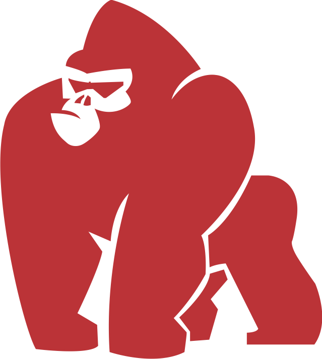 Svg Royalty Free Library Ape Clipart Gorilla Mask - Gorilla Silhouette Png Transparent Png (639x713), Png Download