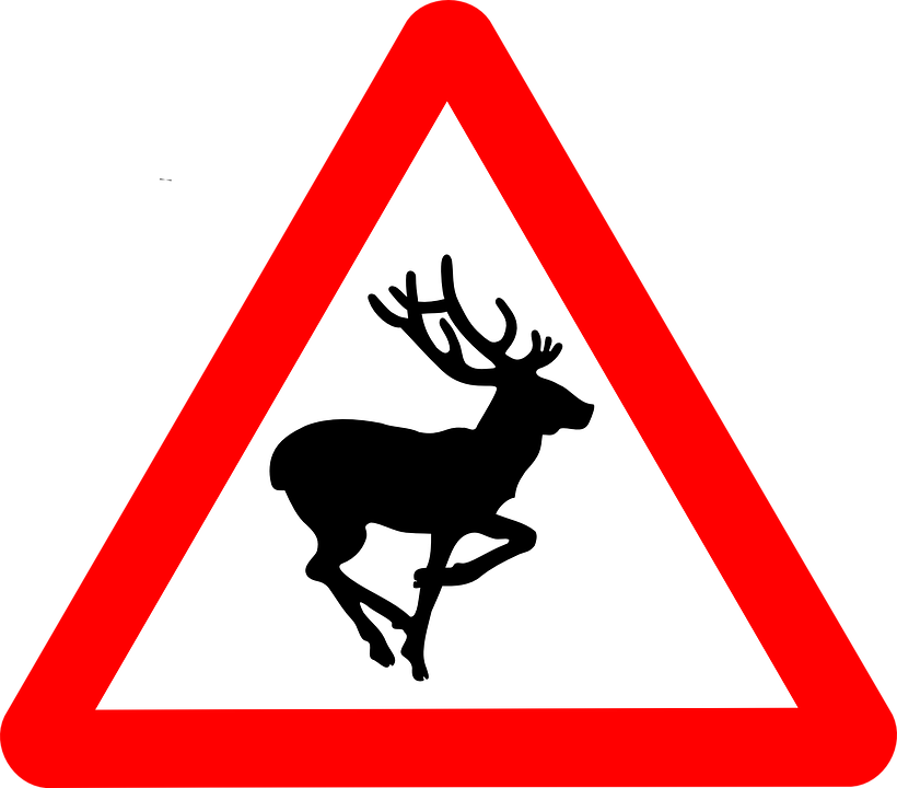 Roadsign Bambi Png Clip Arts - Old People Road Sign Transparent Png (600x526), Png Download