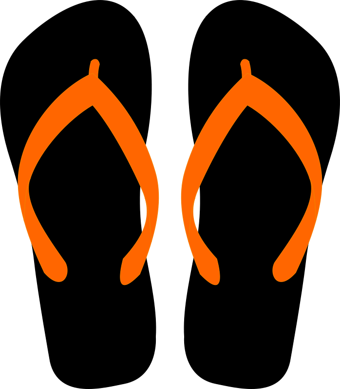 Free Flipflops 15 - Flip Flops Transparent Background Clipart (698x800), Png Download