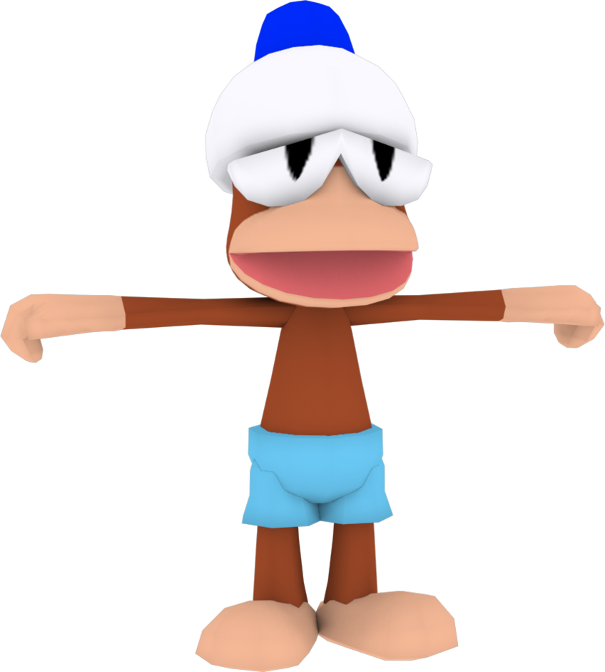 Png Library Library Light Blue Academy Model - Ape Escape Green Monkey Clipart (848x941), Png Download