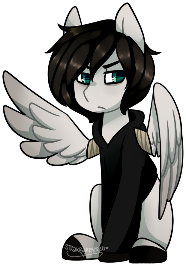 Banner Black And White Library Artist Strawburryoreo - Cartoon Clipart (620x886), Png Download