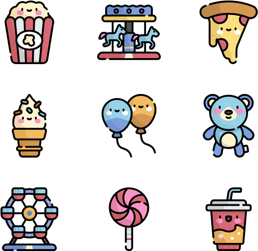 Amusement Park Clipart (600x564), Png Download