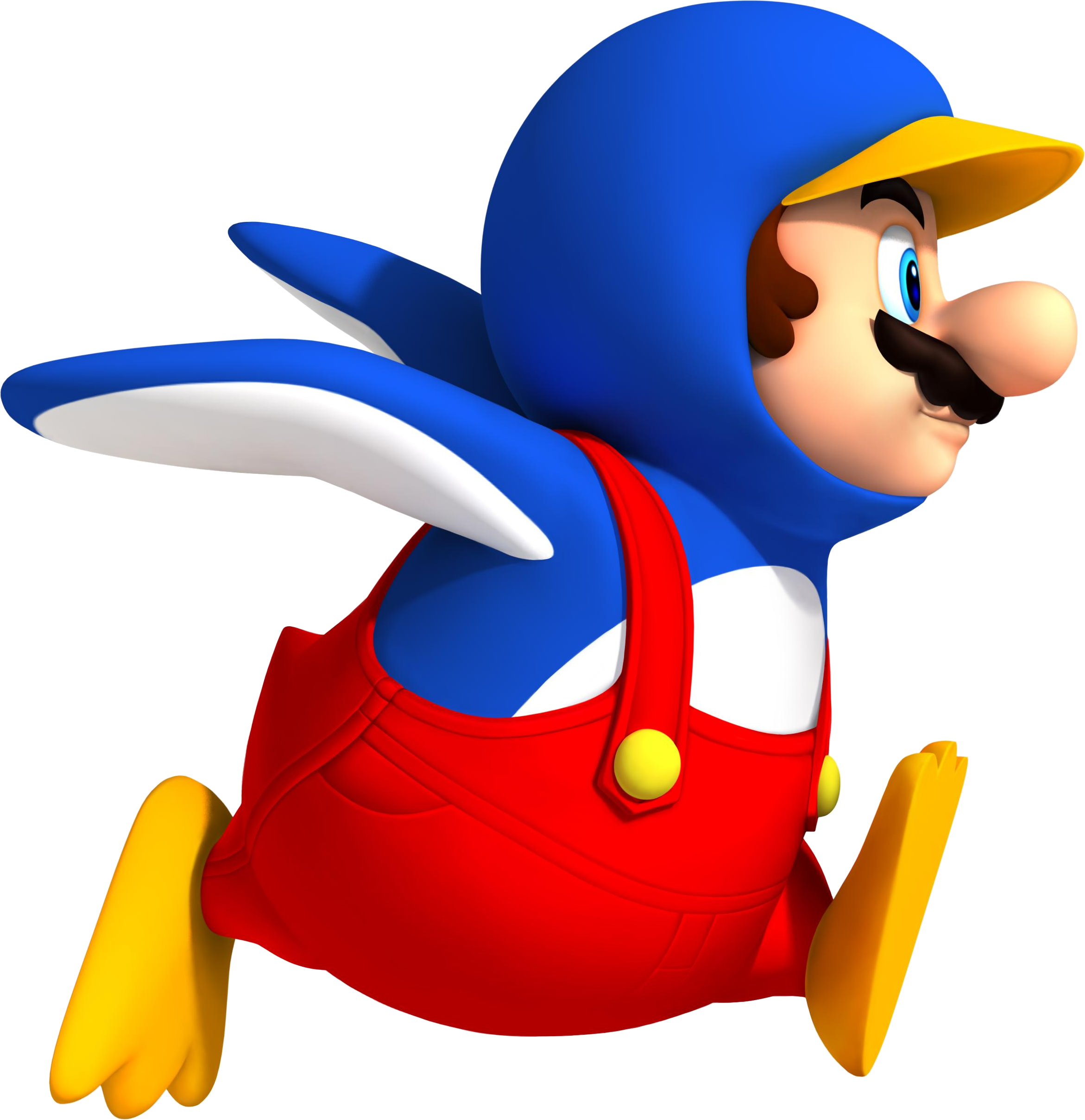 Penguin Mario - New Super Mario Bros Wii Penguin Mario Clipart (2342x2418), Png Download