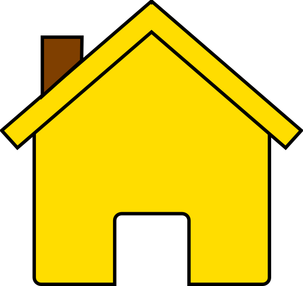Yellow House Clipart - Png Download (600x566), Png Download