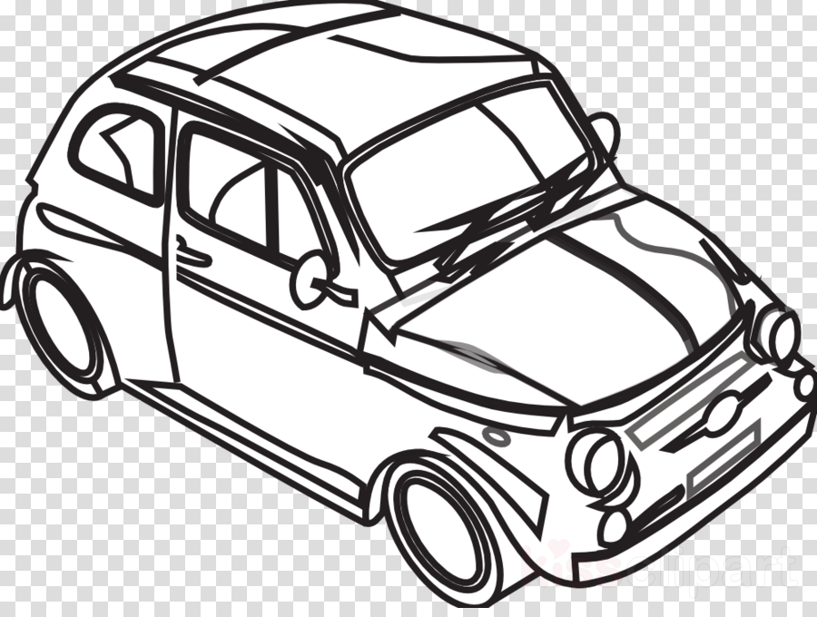 Black And White Picture Of Car Clipart Sports Car Clip - Clip Art Black And White Car - Png Download (900x680), Png Download