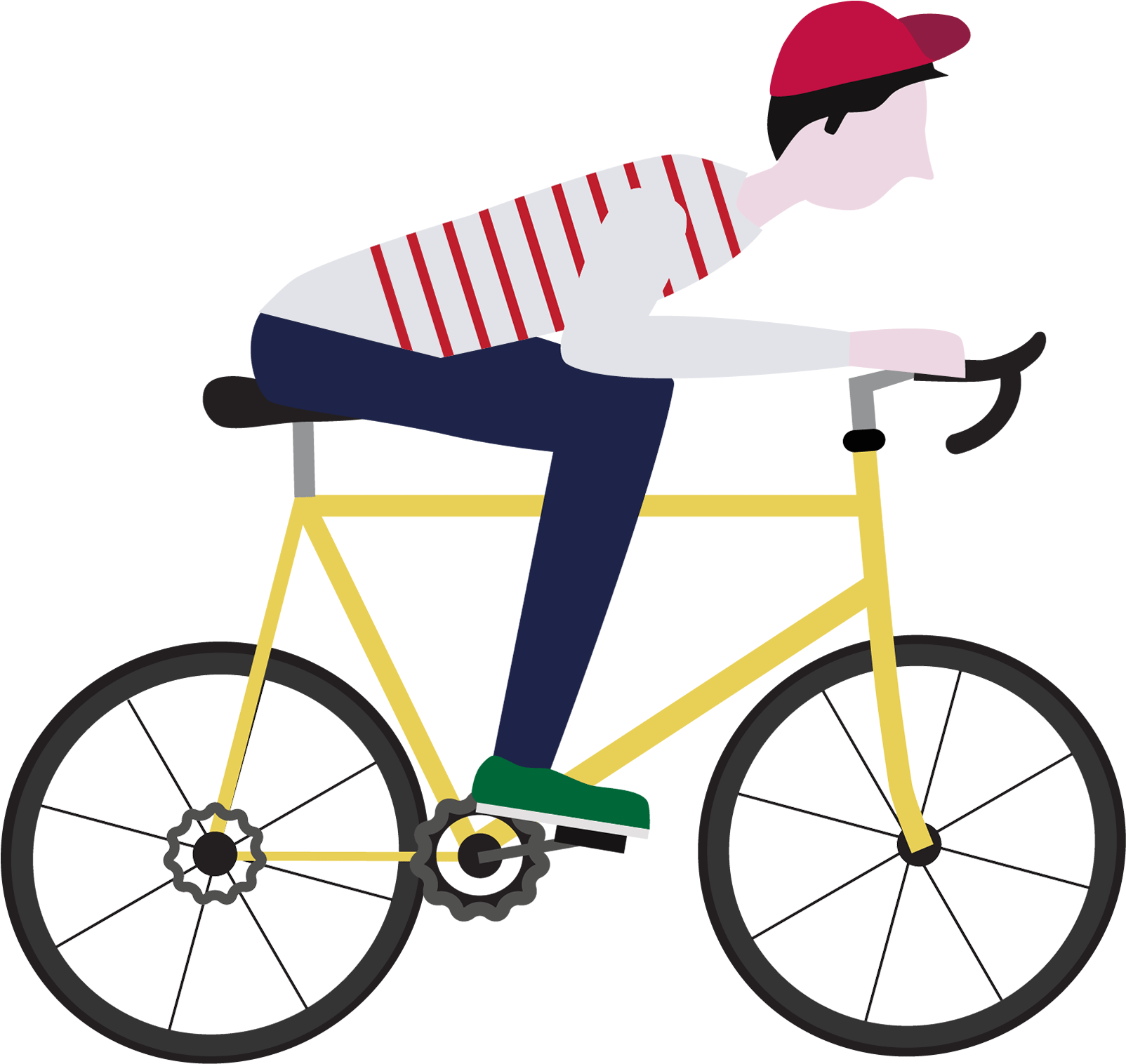 Download Clipart Freeuse Bike Transparent Animated Riding Bicycle Gif