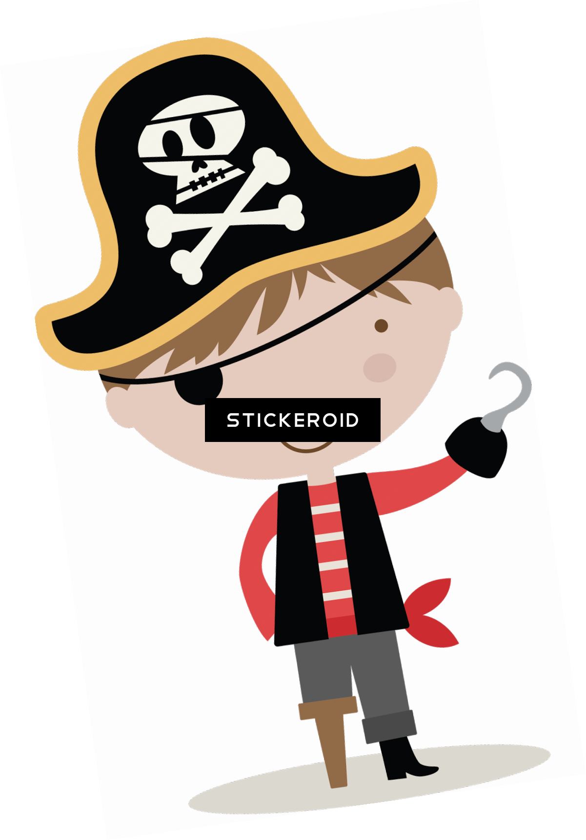 Pirate Flag People - Pirate Png Clipart Transparent Png (1201x1722), Png Download