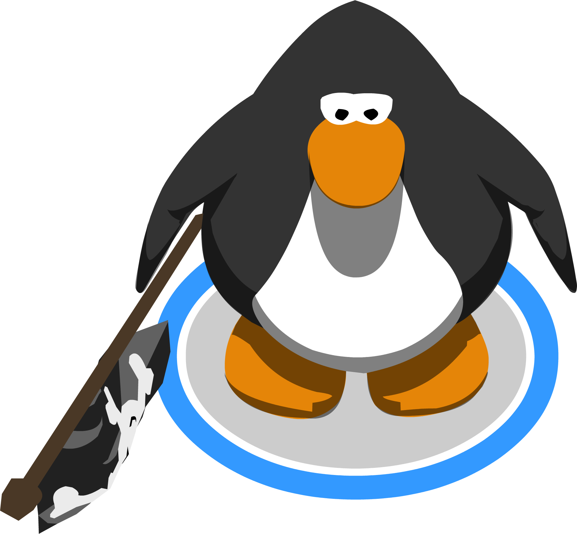 Pirate Flag In-game - Club Penguin Vuvuzela Clipart (1936x1792), Png Download
