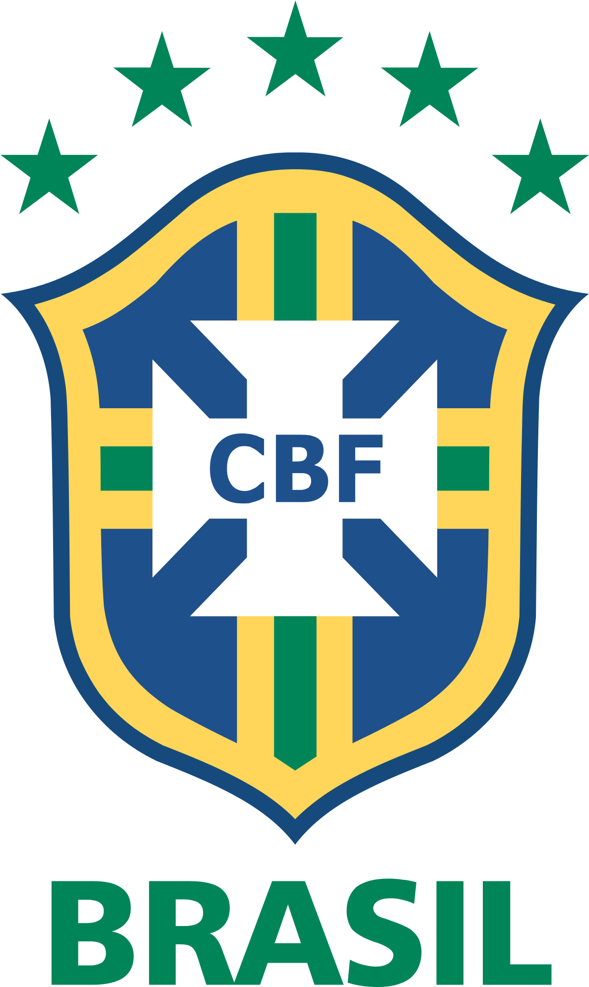 Manchopper In - Brazil National Football Team Logo Clipart (1200x2011), Png Download