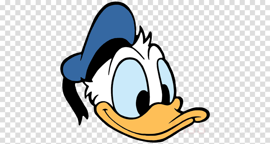 Donald Duck Face Clipart Donald Duck Clip Art - Girl Swimming Cartoon - Png Download (900x480), Png Download