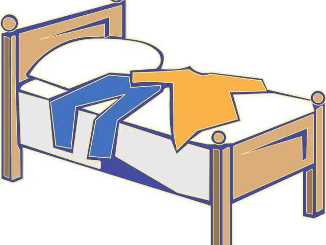 Original - Clothes On Bed Clipart - Png Download (640x480), Png Download