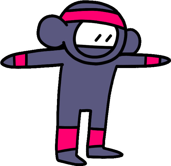 Ninja Aerobics By Lorenmakesart Clipart (1280x720), Png Download