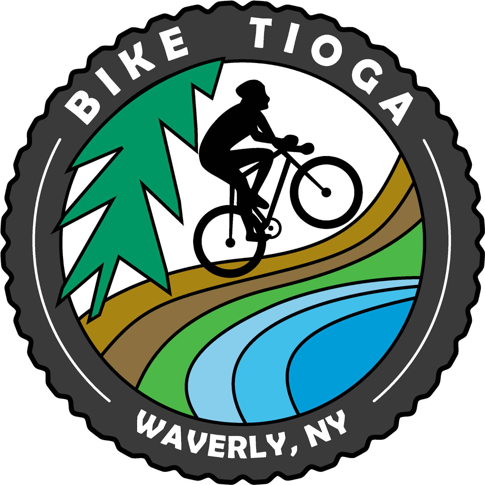 Bike Tioga Takes To The Roads In Tioga County - Net Driven Clipart (1600x1600), Png Download