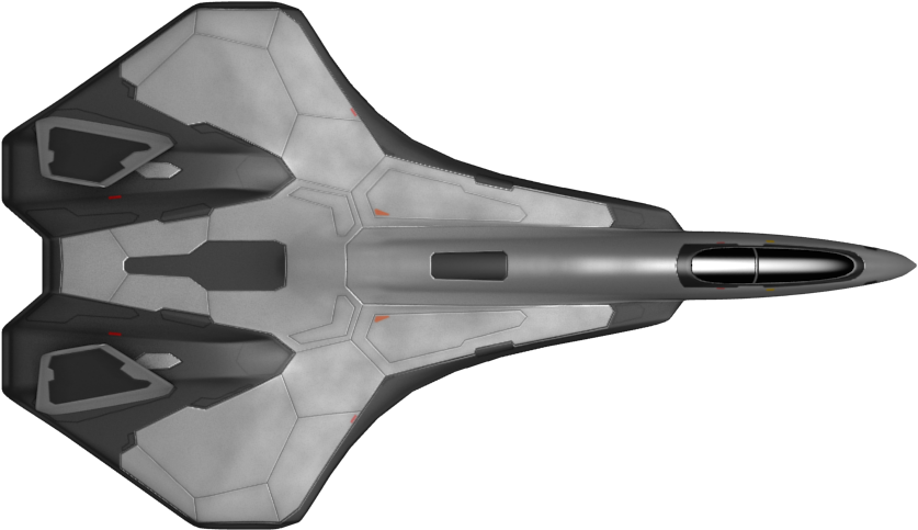 Svg Royalty Free Library Fighter Clipart Spaceship - Spaceship Birds Eye View - Png Download (960x540), Png Download