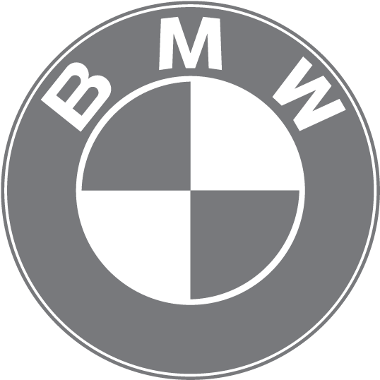 Our Work - White Bmw Logo Png Clipart (833x833), Png Download